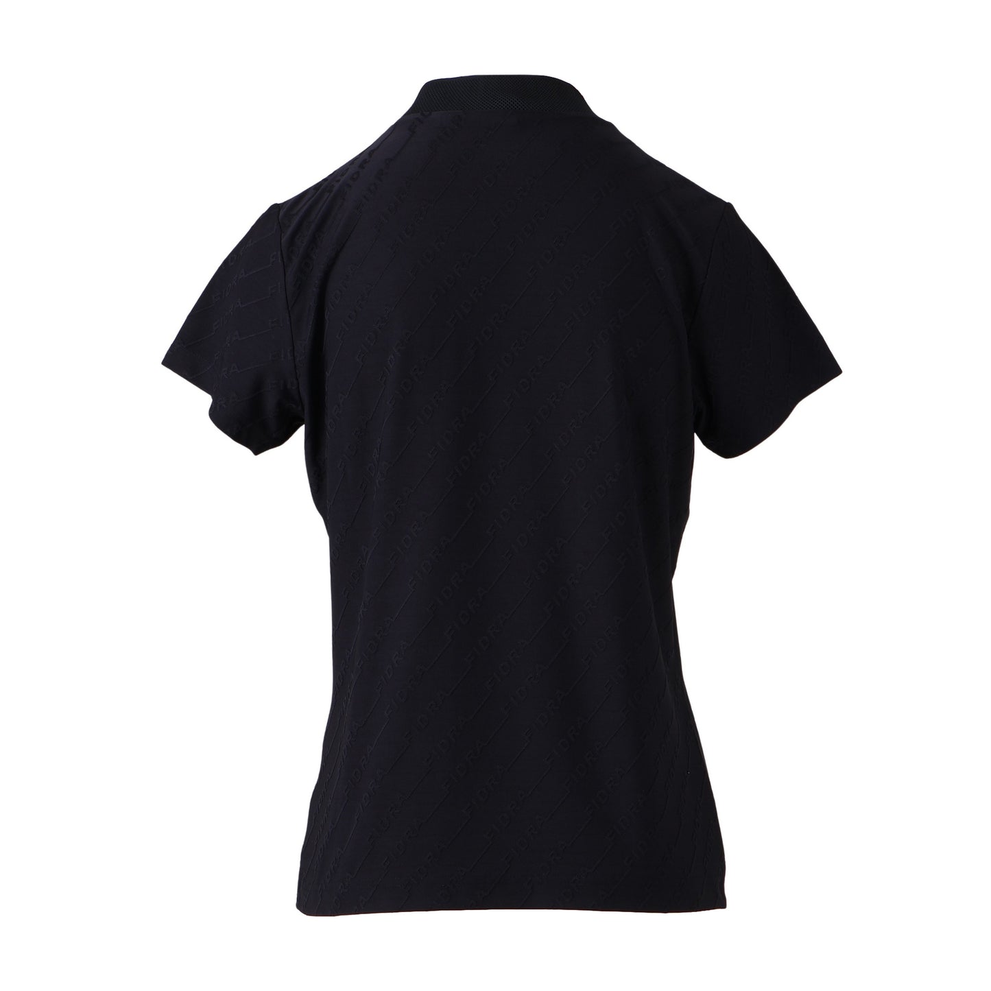 ジャガードモックネックシャツ【ウィメンズ】ネイビー