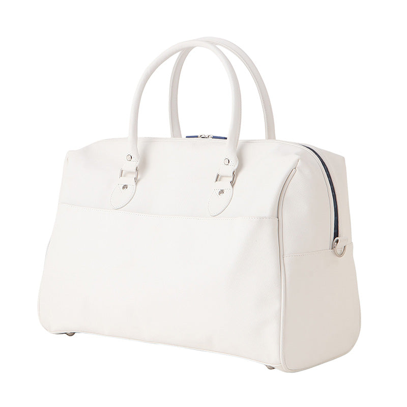 シューズポケット付きボストンバッグ【ユニセックス】オフホワイト