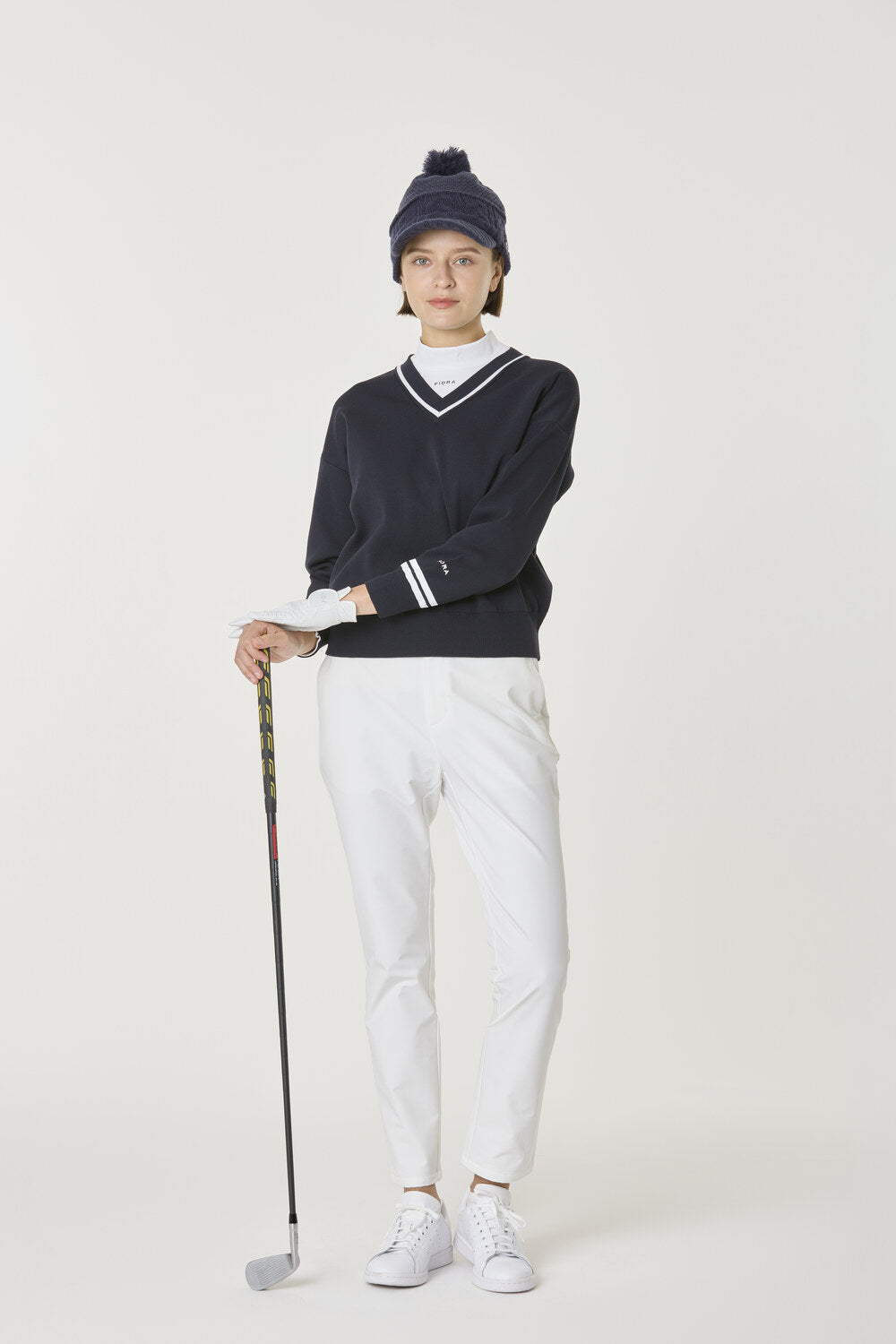 ウラキモウストレッチパンツ【ウィメンズ】ネイビー