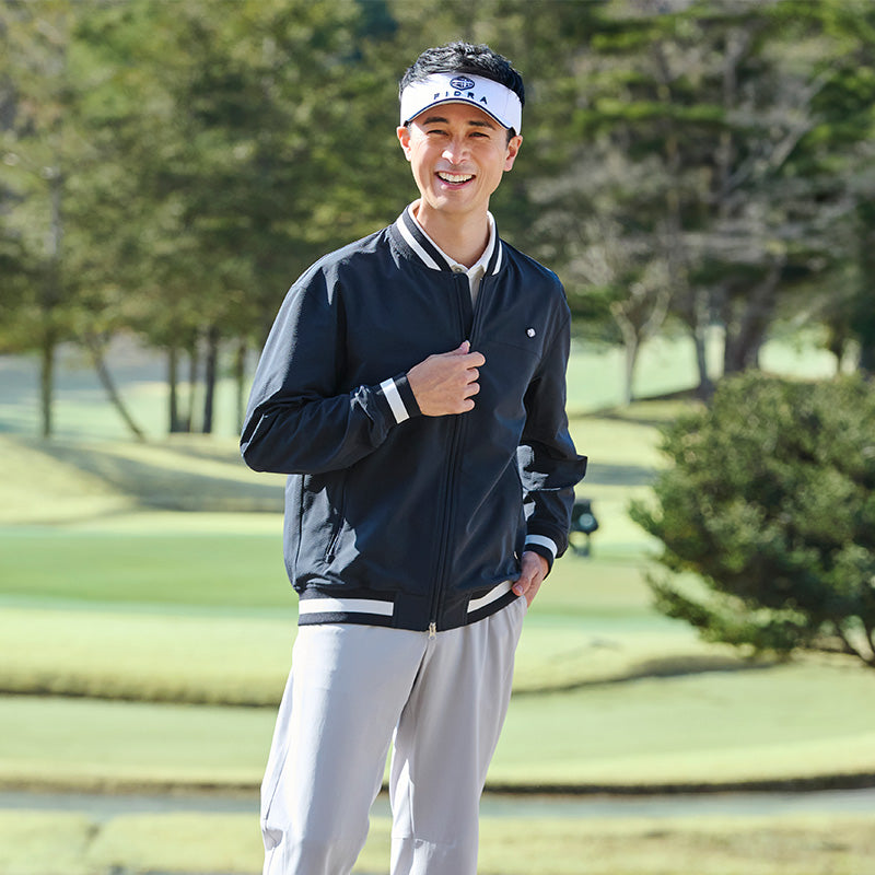 ショールカラーライトウェイトブルゾン【メンズ】ネイビー