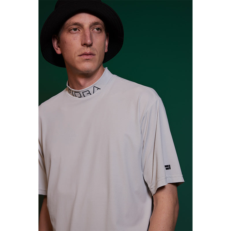 モックネックシャツ【メンズ】ライトグレー