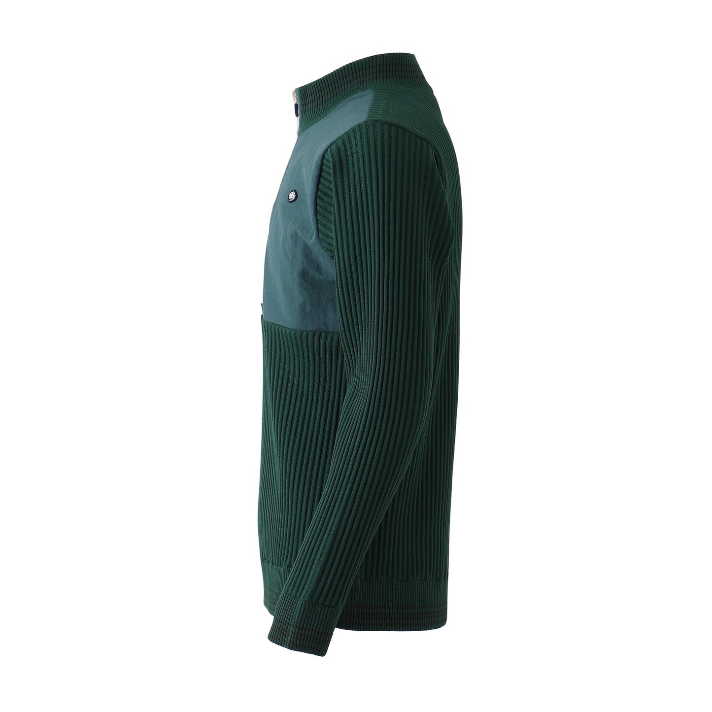 長袖ハイネックHALF ZIP【メンズ】ダークグリーン
