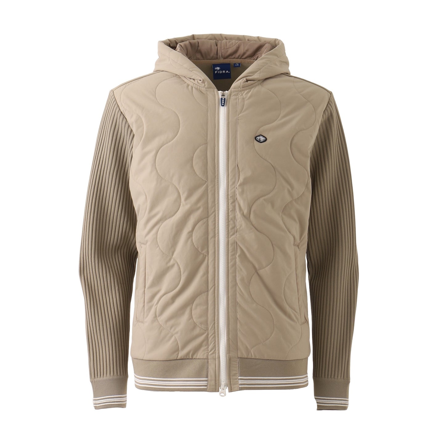 ニット軽量中綿JKT【メンズ】ベージュ