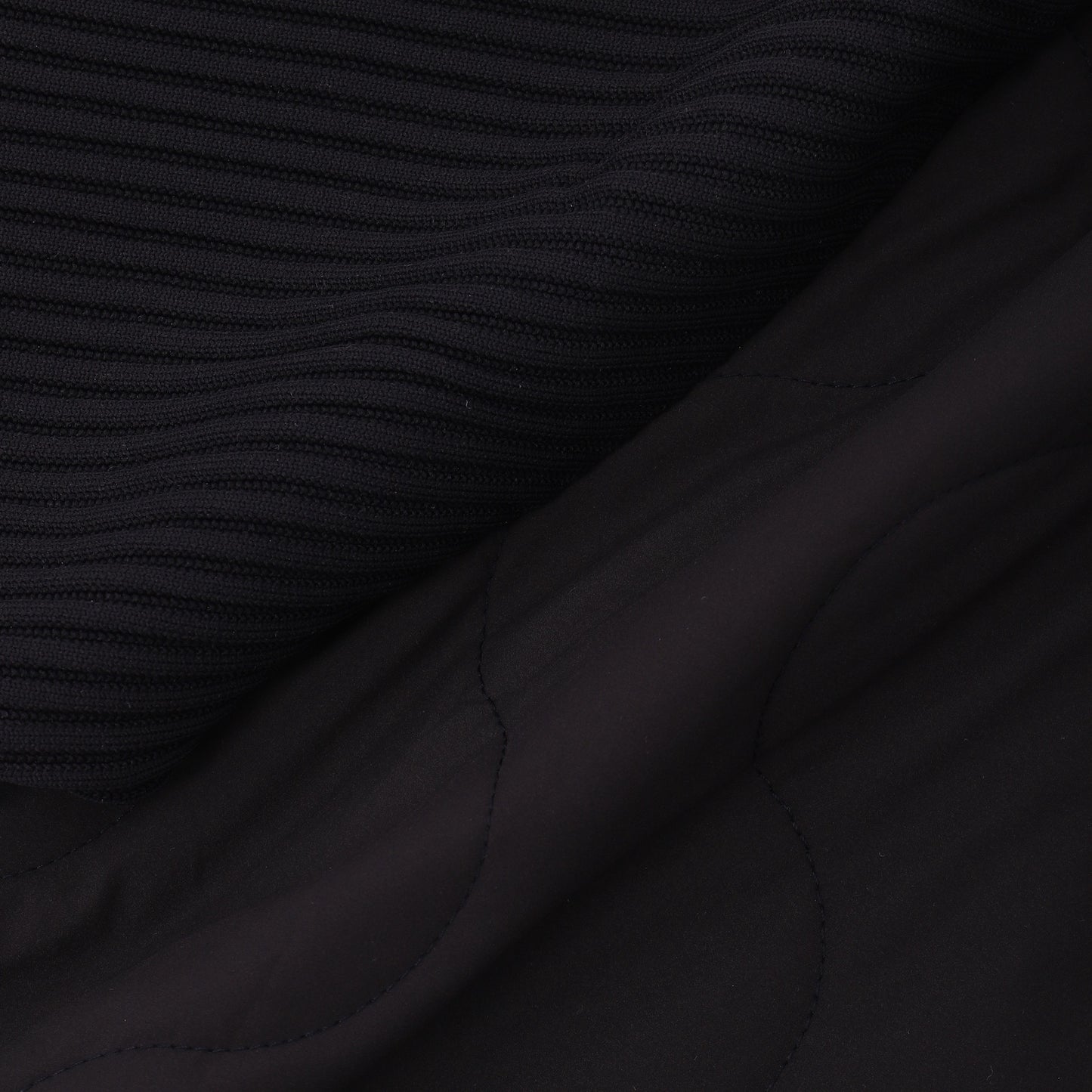 ニット軽量中綿JKT【メンズ】ネイビー