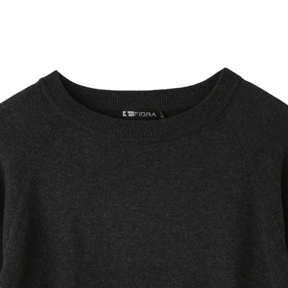 コットン×カシミア混セーター【メンズ】グレー