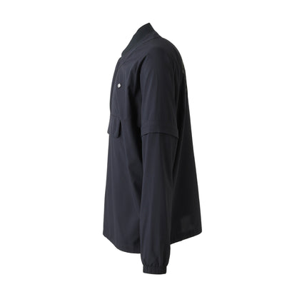 ポケッタブルハーフジップＪＫ【メンズ】ネイビー