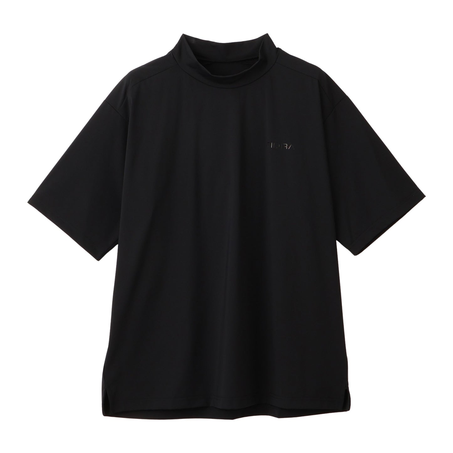 モックネック　ハンソデTee【メンズ】ブラック