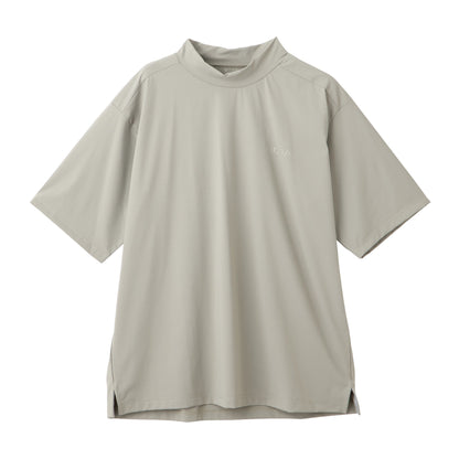 モックネック　ハンソデTee【メンズ】ライトグレー