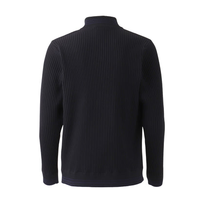 長袖ハイネックHALF ZIP【メンズ】ネイビー