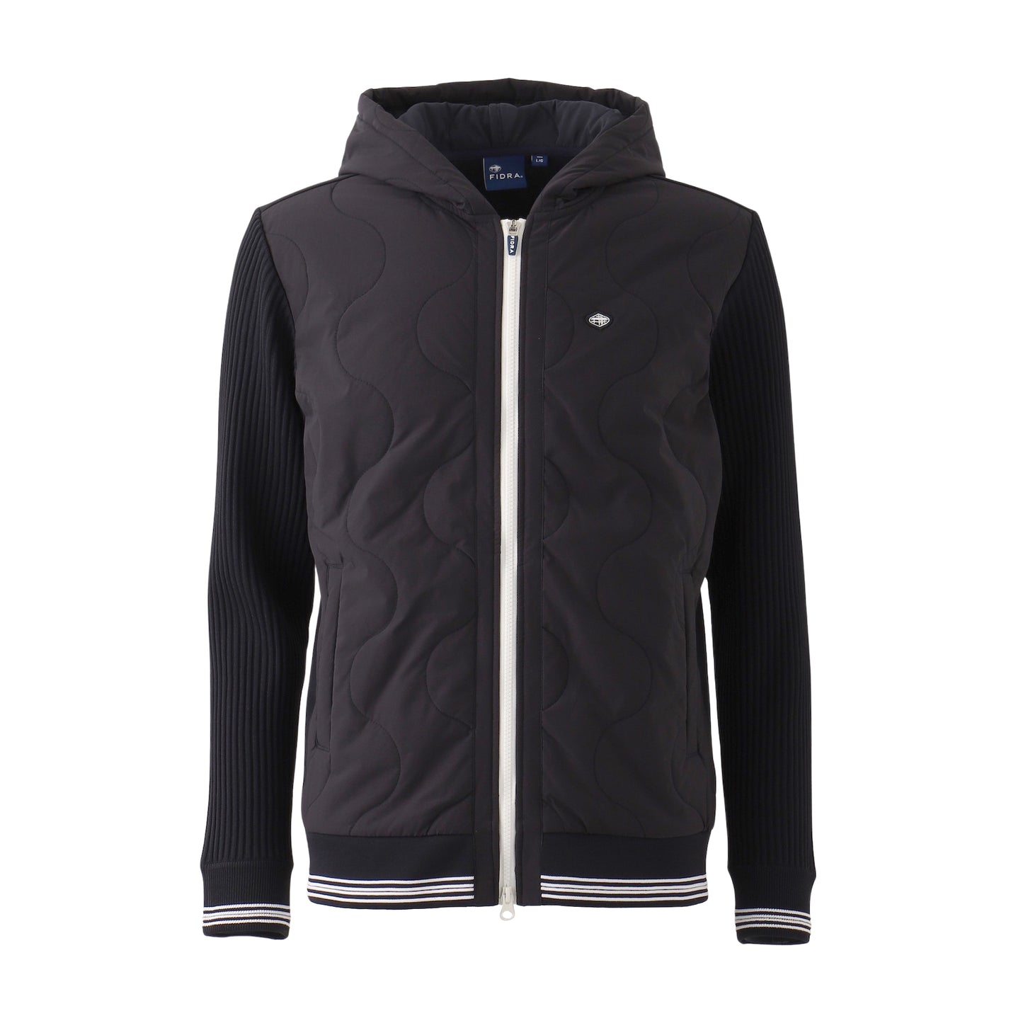 ニット軽量中綿JKT【メンズ】ネイビー