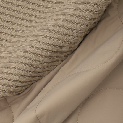 ニット軽量中綿JKT【メンズ】ベージュ