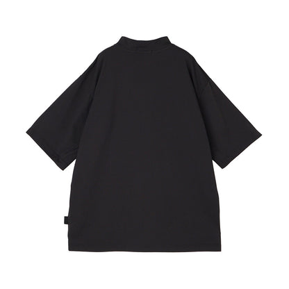 モックネックシャツ【メンズ】チャコールグレー