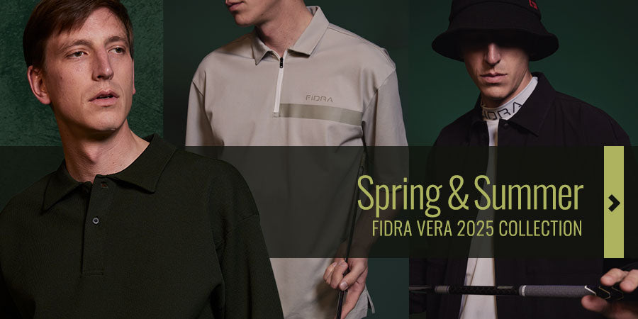 FIDRA ジップラインポロ　サンドベージュ　FV5TTG06 FIDRA VERA（FIDRA VERA）（メンズ）ゴルフウェア 接触冷感 半袖